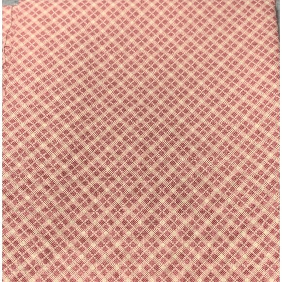 Pink & Cream Plaid Cotton Fat Quarter Quilting Fabric 18" x 22" - Picture 1 of 3